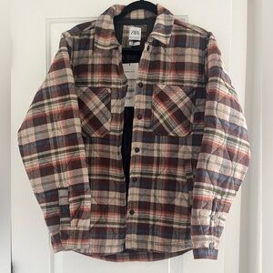 NWT Men’s Zara Relaxed Fit Flannel